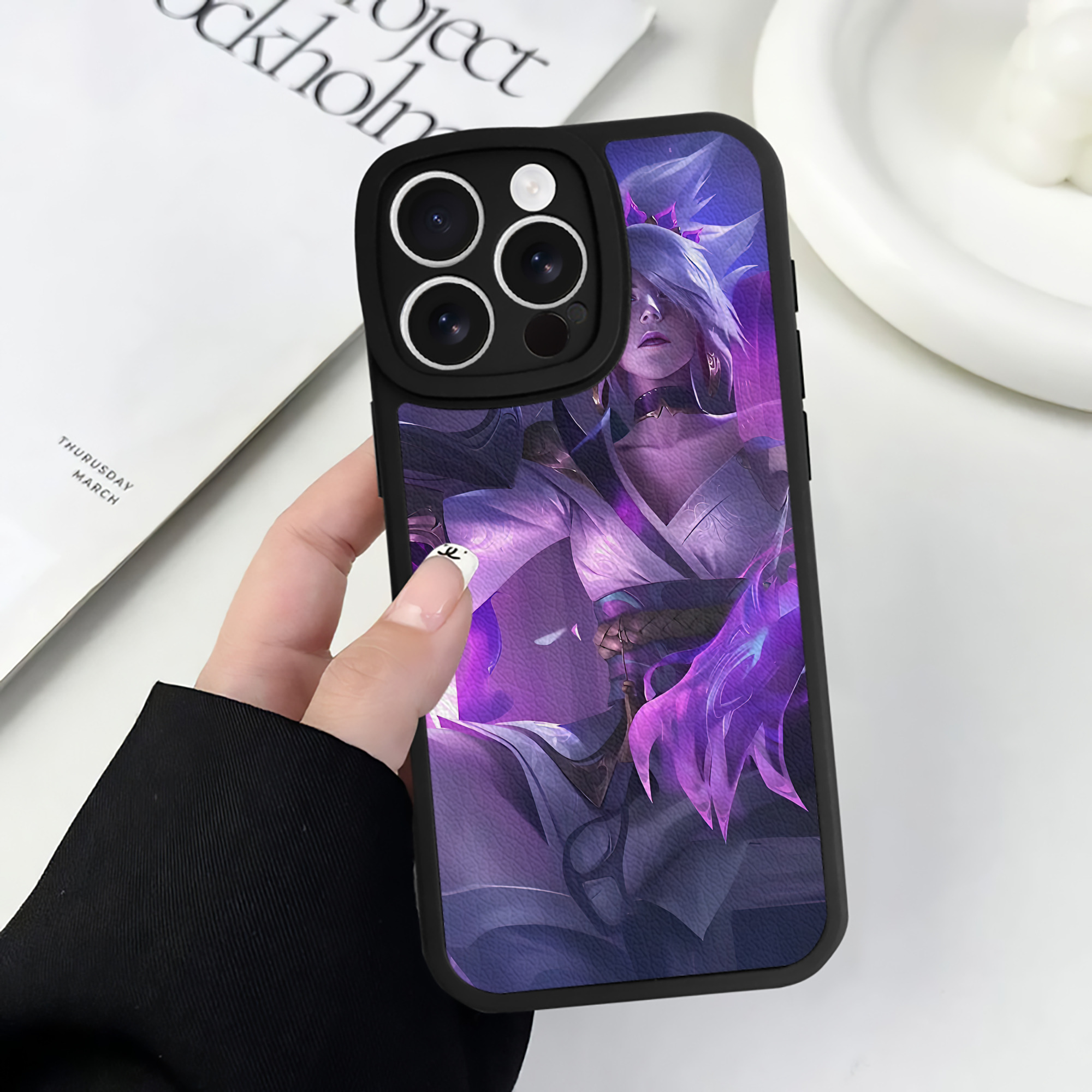 リーグ・オブ・レジェンド League of Legends LOL 【iPhone 16シリーズ対応】シリコンスマホケース（レザー調） 材質：シリコン